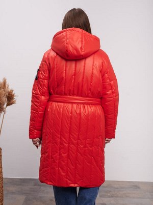 Пальто демисезонное 'Аврора' красный