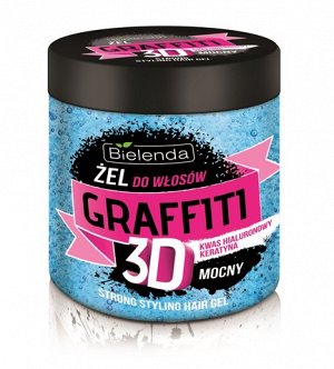 BIELENDA ГРАФФИТИ 3D Гель для волос STRONG (синий ) 250мл (*12)