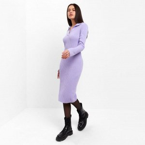 Платье миди женское MIST Knitwear, лиловый