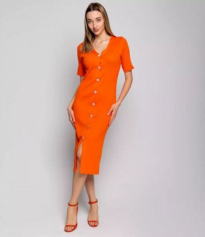 Платье #КТ83019, оранжевый