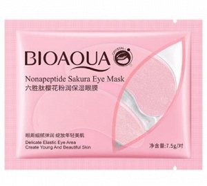 Bioaqua Маска-патчи д/кожи вокруг глаз с пептидами и экстр.цветов сакуры 7,5г