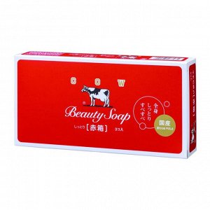 Мыло туалетное COW BRAND "Beauty Soap" аромат роз (3 шт х 90 г), 270 г