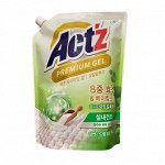 Концентрированный гель &quot;Act’z Premium Gel&quot; для стирки белья для машин с вертикальной и горизонтальной загрузкой (аромат эвкалипта) 1 л, мягкая упаковка с крышкой / 8