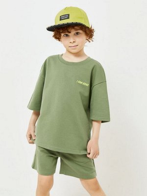 Комплект детский для мальчиков ((1)футболка и (2)шорты)пижамные) Soprezo хаки