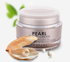 Dermal Крем д/лица с добавлением жемчужного порошка ОТБЕЛИВАНИЕ Pearl Beauty Cream, 50 мл