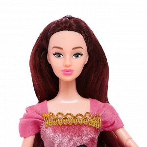 Кукла-модель шарнирная «Нежные мечты», в розовом платье
