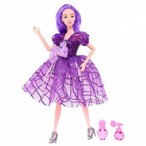 Кукла-модель «Нежные мечты» с аксессуарами, фиолетовые волосы