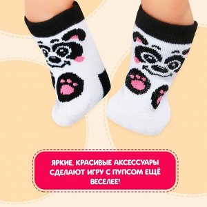 Одежда для кукол «Панда», носочки, 2 пары