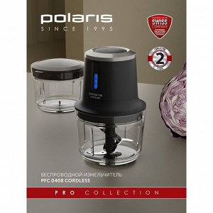 Измельчитель Polaris PFC 0408, пластик, 400 Вт, 0.5 л, чёрный