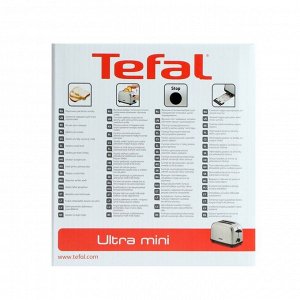 Тостер Tefal TT 330D30, 700 Вт, 6 режимов прожарки, 2 тоста , серебристый