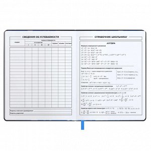 Дневник школьный, формат А5+, 48л., твёрдый переплёт с поролоном, искусственная кожа "Папир", тиснение фольгой (2 цвета).