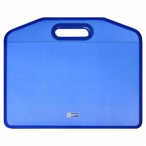 Папка для школьных тетрадей пластиковая, формат А4, 500 мкм, синий