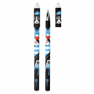 Ручка гелевая ПИШИ-СТИРАЙ, 0,5 мм, цвет чернил: синий, полноцветный дизайн