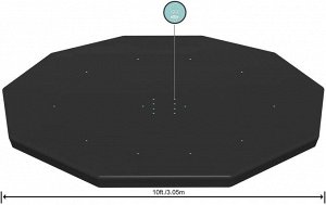 Тент для каркасных бассейнов Steel Pro Bestway / 305 см