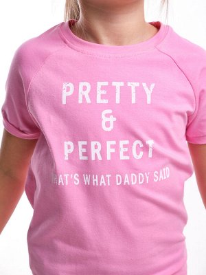 Футболка "Pretty" (98-122см) UD 0735-2(2) розовый