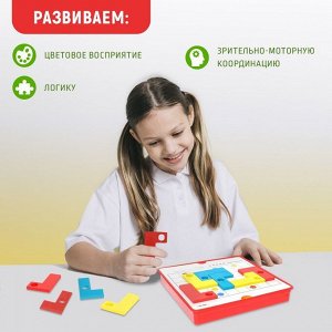 Настольная игра для детей на логику «IQ Пазлы», 1 игрок, 8+
