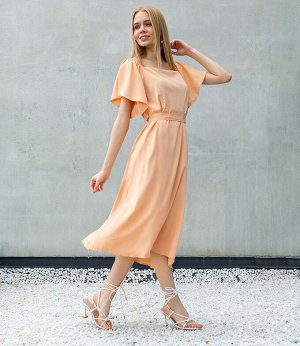 Платье #КТ2679, персиковый