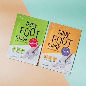 Пилинг-маска для пяточек Prreti Baby Foot Mask "Peeling", 6 гр