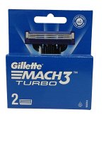 Gillette сменные кассеты Mach3 Turbo, 2шт