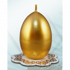 Яйцо золотое лакированое свеча