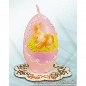 Яйцо с кроликом свеча