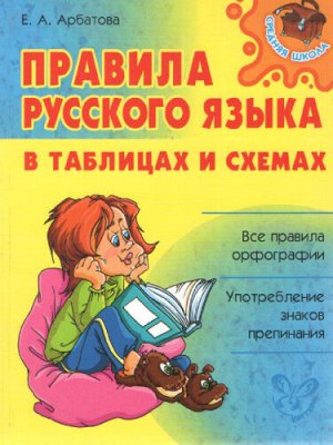 Арбатова Е.А. Правила русского языка в таблицах и схемах(Литера)