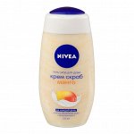 Гель-уход для душа Nivea, крем-скраб манго, п\б, 250 мл