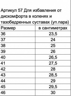 Ортопедические стельки для избавления от дискомфорта в коленях и тазобедренных суставах (уп.пара)