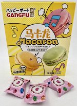 Печенье с взрывными камешками Macaron сливочное GANGFU 1 штука