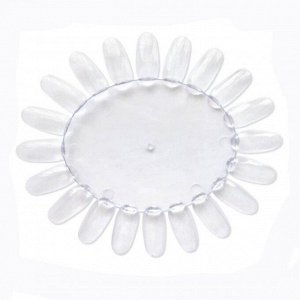 Kristaller Палитра-ромашка для лаков, прозрачная, 20 цветов
