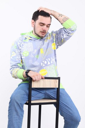 Толстовка Варианты расцветки: серый
Ткань: футер 2-х нитка, Состав: 95% хлопок; 5% лайкра
Толстовка мужская из футера  эта удобная и комфортная одежда, которая отлично смотрится в повседневном гардеро
