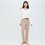 UNIQLO - прямые штаны со стрелками стандартной длины 70-72см - 32 BEIGE
