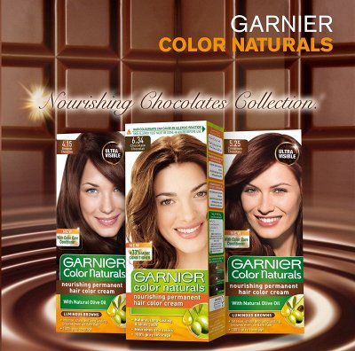 Garnier шоколадная коллекция оттенков