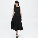 UNIQLO - ультраэластичное платье Airism длина 112,5–123,5 см - 09 BLACK