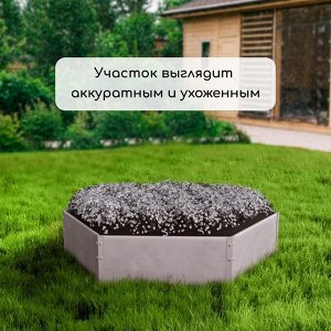 Клумба оцинкованная, d = 60 см, h = 15 см, Greengo