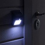 Садовый светильник на солнечной батарее с датчиком движения, накладной, 9.5 ? 13 ? 5 см, 30 LED, свечение белое