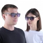 Очки солнцезащитные &quot;OneSun&quot;,  uv 400, 14.7 х 14.7 х 4.9 см, линза 4.3 х 5.3 см, фиолетовые   470