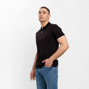 Футболка поло мужская MINAKU REGULAR FIT: чёрный