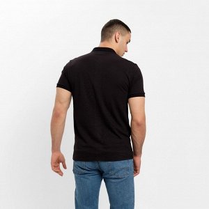 Футболка поло мужская MINAKU REGULAR FIT: чёрный