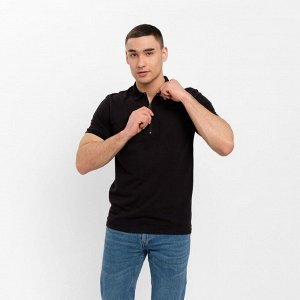 Футболка поло мужская MINAKU REGULAR FIT: чёрный