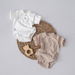 Боди с коротким рукавом &quot;Капучино&quot;, 2шт/уп