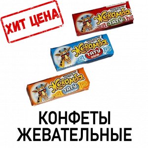 Конфеты жевательные "Жевамба тату" Ассорти, 9 г