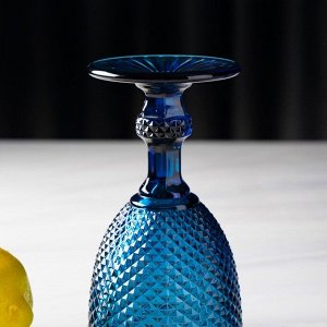 Набор бокалов стеклянных Magistro «Вилеро», 280 мл, 8?16 см, 2 шт, цвет синий