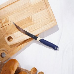 Нож кухонный Доляна «Страйп», гладкое лезвие 11,5 см