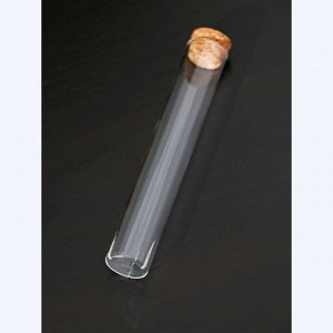Колба стеклянная для заваривания с пробкой из бамбука BellaTenero «Алхимия», 2?12 см, набор, 12 шт