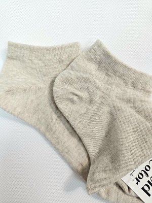 Носки женские укороченные, БЕЖЕВЫЕ. Ю.Корея