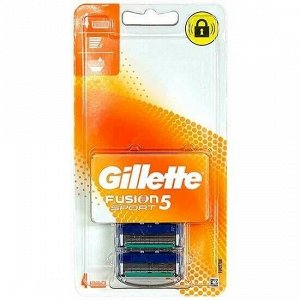 Gillette сменные кассеты Fusion Sport, 4шт