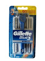 Gillette бритвенный станок HYBRID Sensor3 / Blue3 / Vector3 (Сенсор 3) с 9 кассетами, без подставки