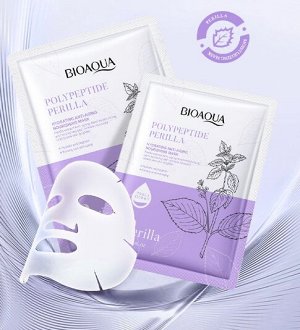 Увлажняющая тканевая маска для лица Bioaqua с экстрактом периллы «Эффект филлера»