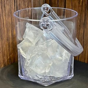 Ведро для льда d=12 см 1.2 л, поликарбонат, прозрачный